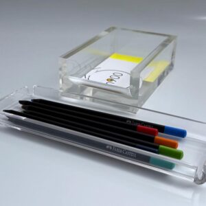 Acryl Schreibtisch Ablage 1970er Vintage