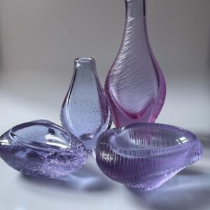 Vase Kunstglas Tschechoslowakei M.Klinger Alexandrit 60s