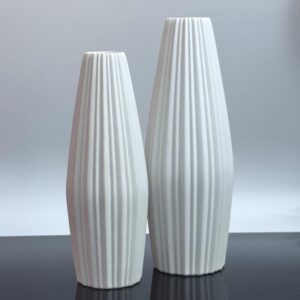 Vase Biskuit Heinrich Porzellan OpArt Relief Modernist 1960er