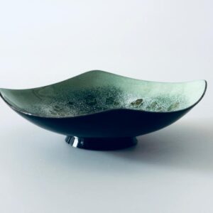 Emaille Schale Schmuckschale grün Deutschland 1960er