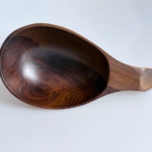 Palisander Schale mit Griff Servierschale 1960er