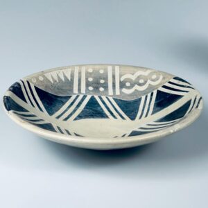 Schale Speckstein handgeschnitzt grafisch vintage 80er