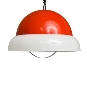 Deckenlampe 70s Lampe Made in Italy Orange Spaceage 1970er