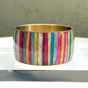 Bunter Armreif Boho Chic Messing Vintage