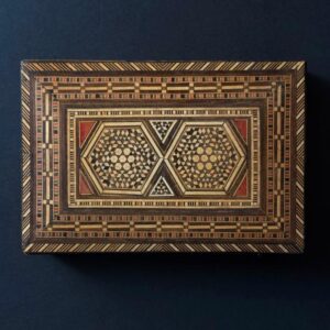 Holzschatulle Intarsien geometrisch antik naher Osten um 1900