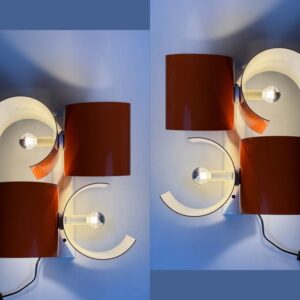 Nucleo Sormani Lampe Italy Wandleuchte Cesari RARE 1970er