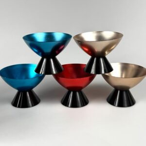 5 Eisbecher DDR Space Age  Dessertschale 1970er