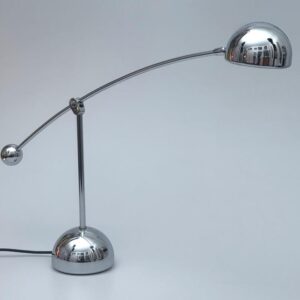 Hustadt Tischleuchte Lampe Chrom V3164/01- 1970er